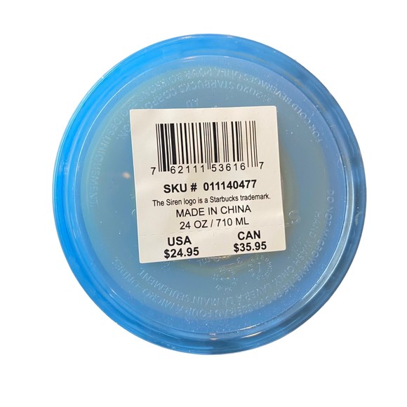 Starbucks 24oz Color-Change Cold-to-Go Cup w/ Silicone Straw Topper NWT - Picture 5 of 5